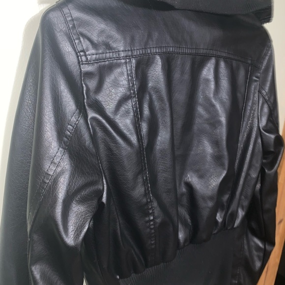 Miley Cyrus Max Azria Bomber Leather Jacket! - Picture 5 of 7